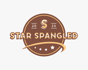 Retro Swoosh Star logo design