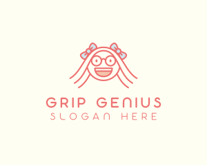 Smart Happy Girl logo design