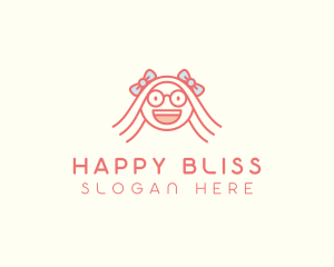 Smart Happy Girl logo design