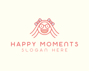 Smart Happy Girl logo design