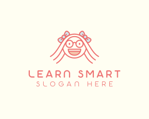 Smart Happy Girl logo design