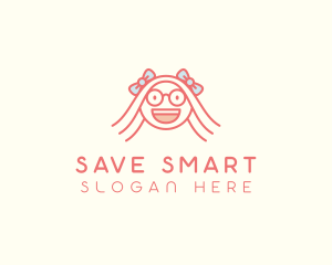 Smart Happy Girl logo design