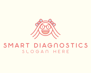 Smart Happy Girl logo design