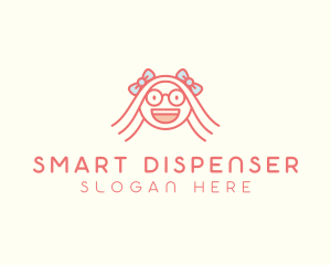 Smart Happy Girl logo design