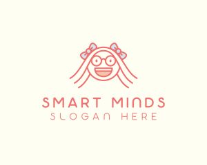 Smart Happy Girl logo design