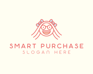 Smart Happy Girl logo design