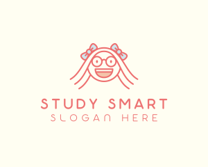 Smart Happy Girl logo design