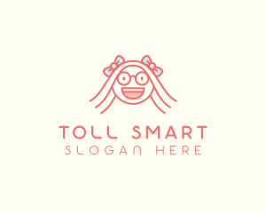 Smart Happy Girl logo design