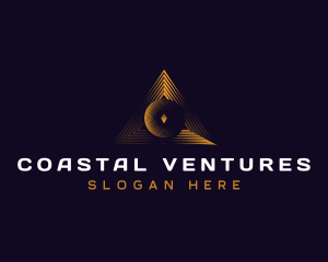 Triangle Professional Pyramid logo design