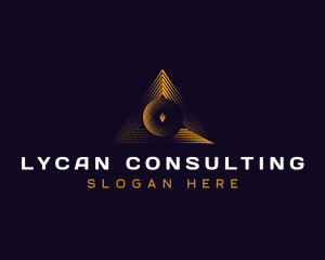 Triangle Professional Pyramid logo design