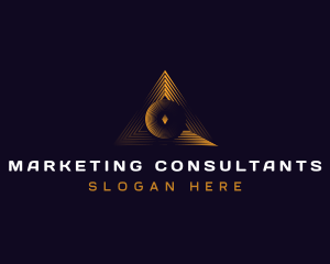 Triangle Professional Pyramid logo design