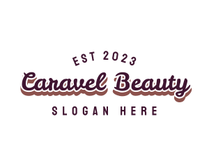 Retro Cursive Beauty logo design