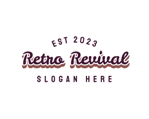 Retro Cursive Beauty logo design