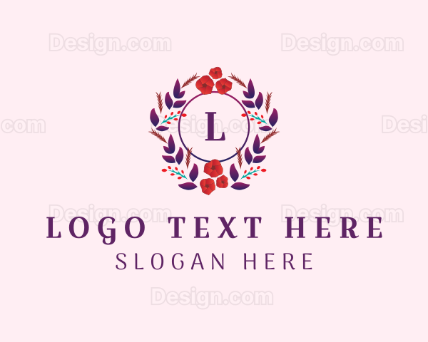 Flower Wreath Beauty Logo