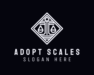 Law Firm Justice Scale logo design