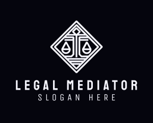 Law Firm Justice Scale logo design