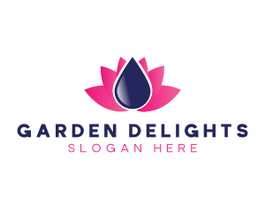 Water Lotus Spa logo design