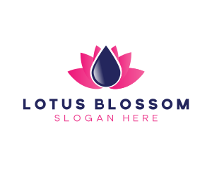 Water Lotus Spa logo design