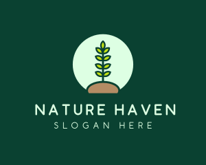 Nature Conservation Planting logo design