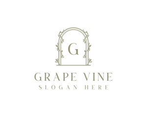 Floral Vine Archway logo design