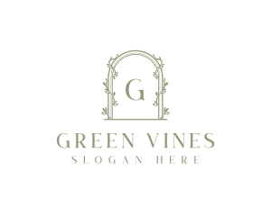 Floral Vine Archway logo design