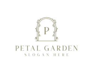 Floral Vine Archway logo design