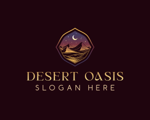 Moon Desert Adventure logo design