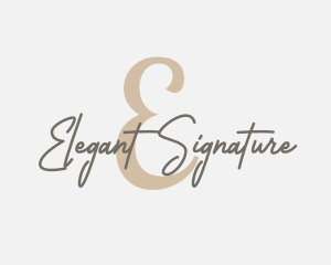 Feminine Letter Business logo design