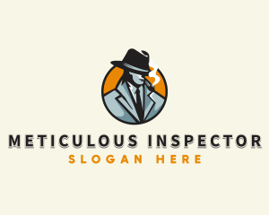 Mysterious Inspector Detective logo design