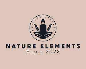 Natural Spa Candle  logo design