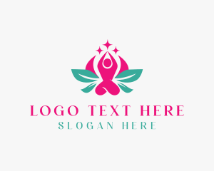 Floral Human Meditation logo