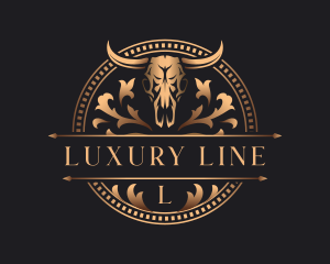 Luxury Bull Ranch logo design