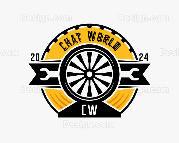 Automotive Wheel Maintenance Logo