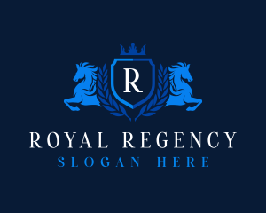 Royal Pegasus Crest logo design