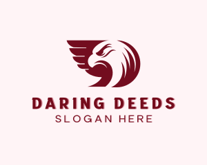 Eagle Wings Letter D logo design