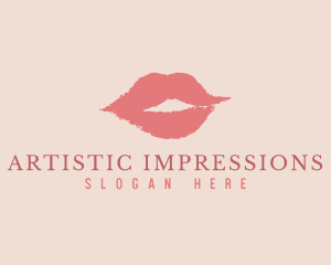 Feminine Lips Cosmetics logo design