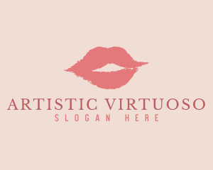 Feminine Lips Cosmetics logo design