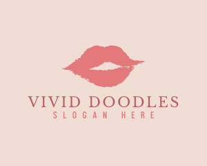 Feminine Lips Cosmetics logo design