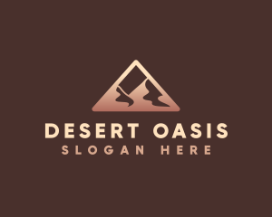 Mountain Desert Triangle logo design