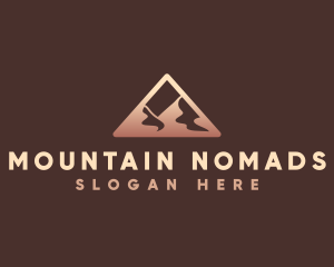 Mountain Desert Triangle logo design