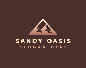 Mountain Desert Triangle logo design
