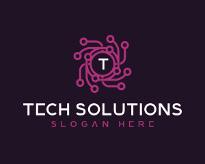 Technology IT Company logo design