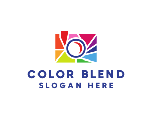 Colorful Camera Shutter logo design