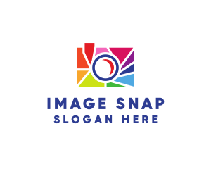 Colorful Camera Shutter logo