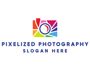 Colorful Camera Shutter logo design