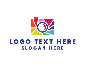 Snapshot - Colorful Camera Shutter logo design