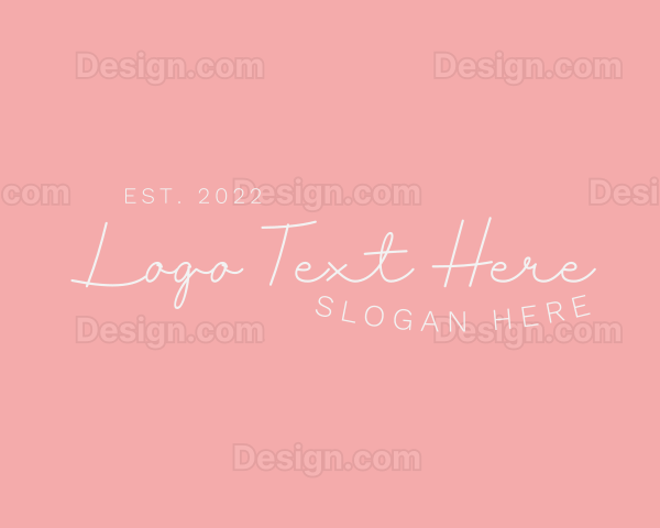 Feminine Script Business Logo