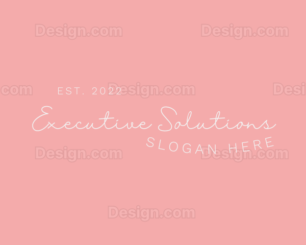 Feminine Script Business Logo