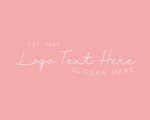 Feminine Script Business logo