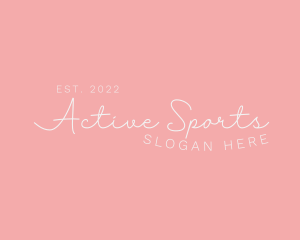 Feminine Script Business logo